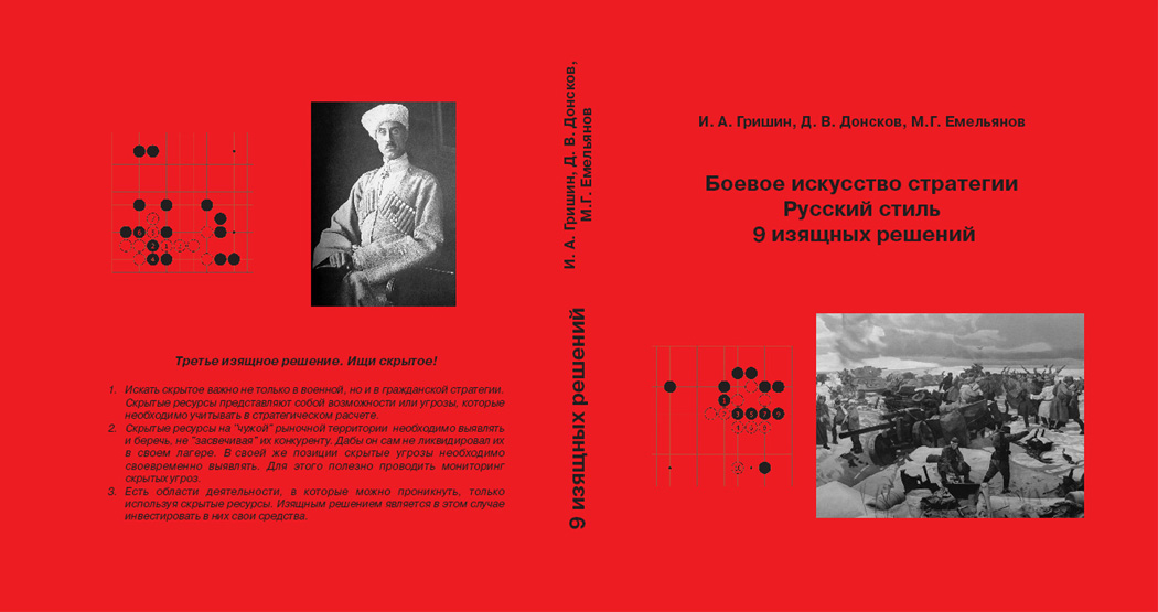 Новая книга по искусству стратегии - Боевое искусство стратегии. Русский стиль. 9 изящных решений, Д.В. Донсков, И.А. Гришин, М.Г. Емельянов